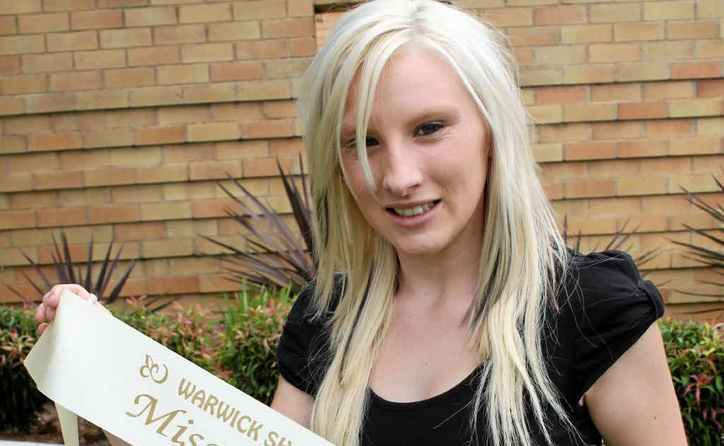 Kylie Fiechtner hopes to be crowned Miss Warwick Showgirl. Kylie Fiechtner hopes to be crowned Miss Warwick Showgirl.